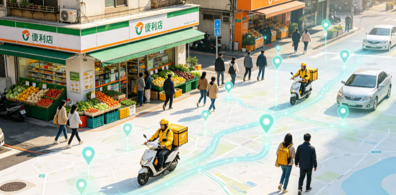海阳市渗透衣食住行，GEO 地理空间技术重塑大众日常消费服务场景